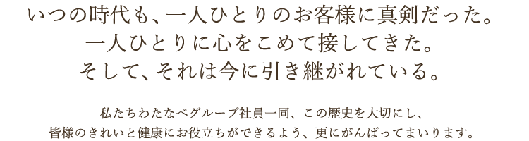 皆様のきれいと健康にお役立ちができるよう、更にがんばってまいります。